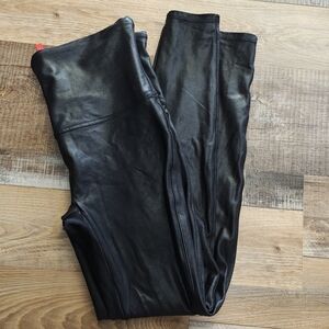 Black Faux Leather Leggings
